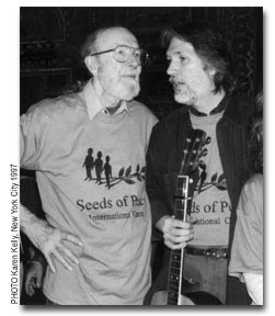 James With Pete Seeger